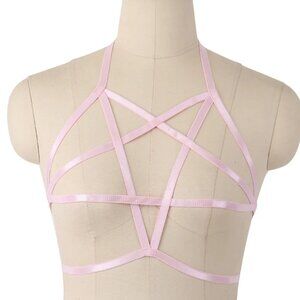 Pink Pentagram Chest Harness BNIP